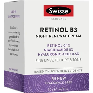 (PRE ORDER) Swisse Skincare Retinol B3 Night Renewal Cream 50g shelf life 2yrs