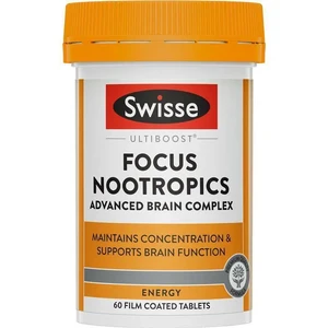 (PRE ORDER) Swisse Ultiboost Focus Nootropics 60 Tabs shelf life 2yrs
