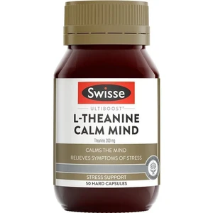 (PRE ORDER) Swisse Ultiboost L-Theanine Calm Mind 50 Capsules shelf life 2yrs