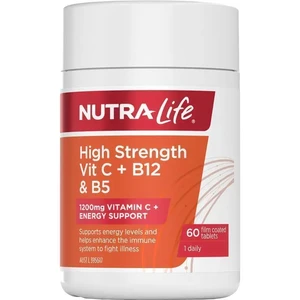 (PRE ORDER) Nutralife High Strength Vitamin C + B12 & B5 shelf life 2 yrs