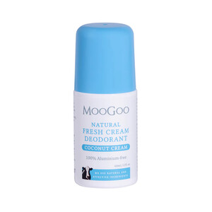 (PRE ORDER) Moogoo Natural Fresh Cream Deodorant - Oats & Honey /Lemon Myrtle / Coconut Cream / Sensitive 60ml shelf life 2yrs