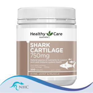 (PRE ORDER) Healthy Care Shark Cartilage 750mg 200 Tablets shelf life 2yrs
