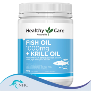 [PRE-ORDER] STRAIGHT FROM AUSTRALIA - Healthy Care Fish Oil 1000mg + Krill Oil 400 Capsules