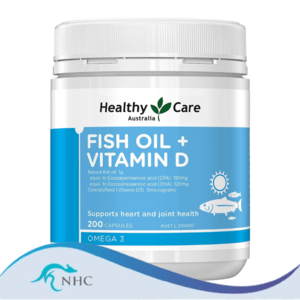 (PRE-ORDER) Healthy Care Fish Oil + Vitamin D 200 Capsules 