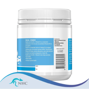 (PRE ORDER) Healthy Care Fish Oil + Vitamin D 200 Capsules shelf life 2yrs