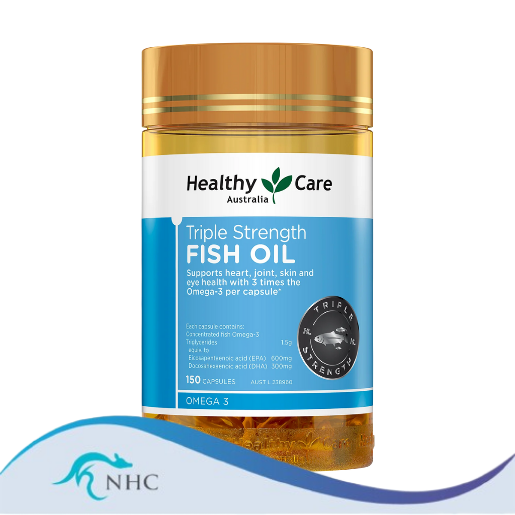 Healthy Care Triple Strength Fish Oil 150 Capsules Exp 02/2026