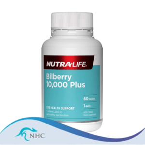 Nutra-Life Bilberry 10,000 Plus Lutein complete 60 Tablets Exp 15/08/2025