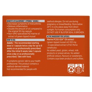 [PRE-ORDER] STRAIGHT FROM AUSTRALIA - Blackmores Lyprinol Double Inflammation Relief 30 Capsules