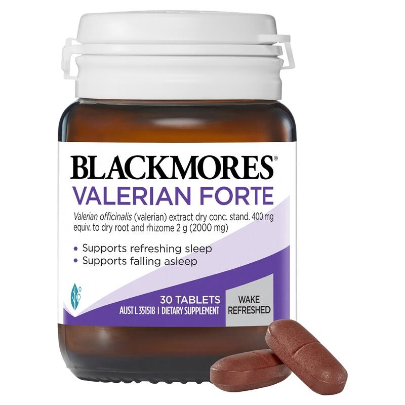 [PRE-ORDER] STRAIGHT FROM AUSTRALIA - Blackmores Valerian Forte Sleep Support Vitamin 30 Tablets