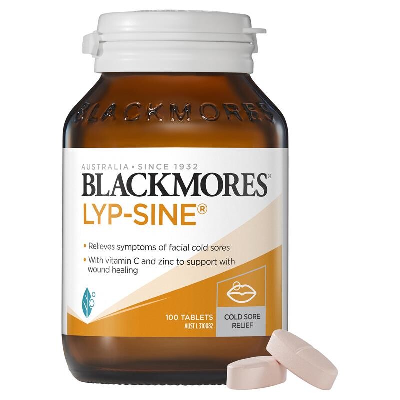 [PRE-ORDER] STRAIGHT FROM AUSTRALIA - Blackmores Lyp-Sine Cold Sore Relief Vitamin 100 Tablets