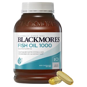 [PRE-ORDER] STRAIGHT FROM AUSTRALIA - Blackmores Fish Oil 1000mg Omega-3 400 Capsules