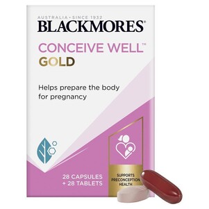 (PRE ORDER) Blackmores Conceive Well Gold 28 Tablets & 28 Capsules shelf life 2yrs