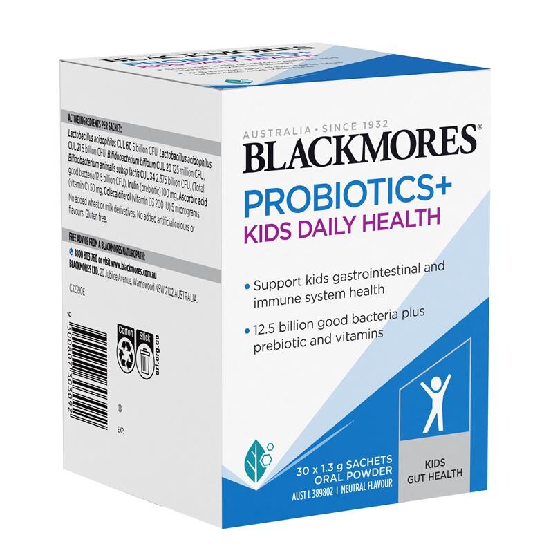 [PRE-ORDER] STRAIGHT FROM AUSTRALIA - Blackmores Probiotics+ Kids Daily Health Powder 30 x 1.3g Oral Powder Sachets