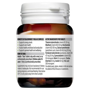 [PRE-ORDER] STRAIGHT FROM AUSTRALIA - Blackmores Mega B Complex Energy Support Vitamin B12 31 Tablets