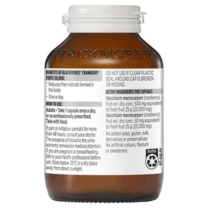 [PRE-ORDER] STRAIGHT FROM AUSTRALIA - Blackmores Cranberry Forte 50000mg Women's Health Vitamin 90 Capsules