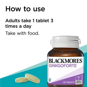 [PRE-ORDER] STRAIGHT FROM AUSTRALIA - Blackmores Ginkgoforte Memory Support 80 Tablets