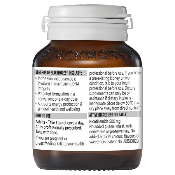 [PRE-ORDER] STRAIGHT FROM AUSTRALIA - Blackmores Insolar Skin Health Vitamin B3 60 Tablets