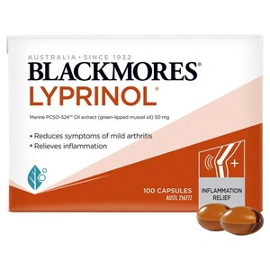 [PRE-ORDER] STRAIGHT FROM AUSTRALIA - Blackmores Lyprinol Inflammation Relief 100 Capsules