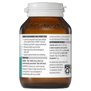 [PRE-ORDER] STRAIGHT FROM AUSTRALIA - Blackmores Macu Vision Plus Eye Care Vitamin 120 Tablets