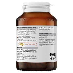 [PRE-ORDER] STRAIGHT FROM AUSTRALIA - Blackmores Vitamin D3 1000IU Bone Health Immunity 300 Capsules