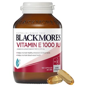 [PRE-ORDER] STRAIGHT FROM AUSTRALIA - Blackmores Vitamin E 1000IU Cholesterol Health 100 Capsules