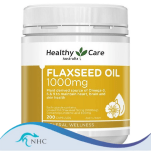 (PRE ORDER) Healthy Care Super Flaxseed Oil 1000mg 200 Capsules shelf life 2yrs