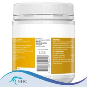 (PRE ORDER) Healthy Care Super Flaxseed Oil 1000mg 200 Capsules shelf life 2yrs