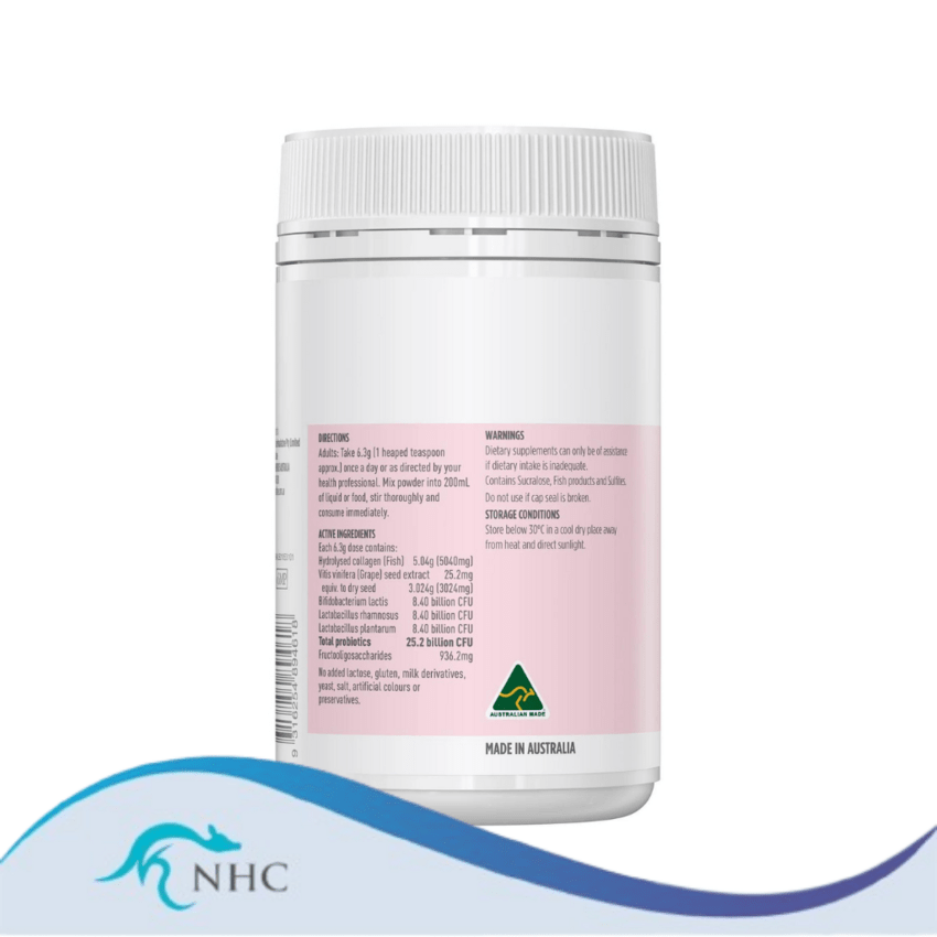 Healthy Care Beauty Collagen Probiotics 120g Powder Exp 05/2025