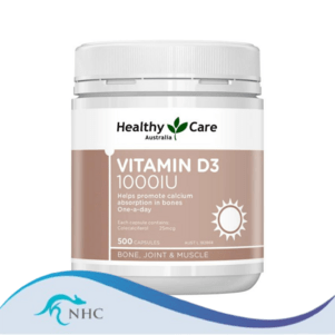 (PRE ORDER) Healthy Care Vitamin D3 1000IU 500 Capsules shelf life 2yrs