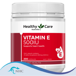 (PRE ORDER) Healthy Care Vitamin E 500IU 200 Capsules shelf life 2yrs