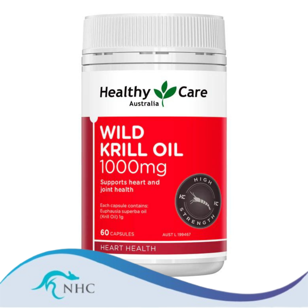[PRE-ORDER] STRAIGHT FROM AUSTRALIA - Healthy Care Wild Krill Oil 1000mg 60 Soft Capsules