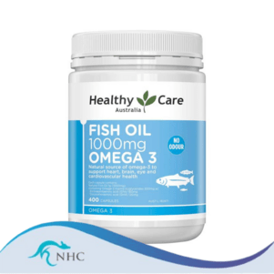 (PRE ORDER) Healthy Care Fish Oil 1000mg Omega 3 400 Capsules shelf life 2yrs