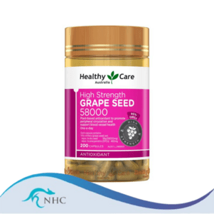 (PRE ORDER) Healthy Care Grape Seed 58000 200 Capsules shelf life 2yrs