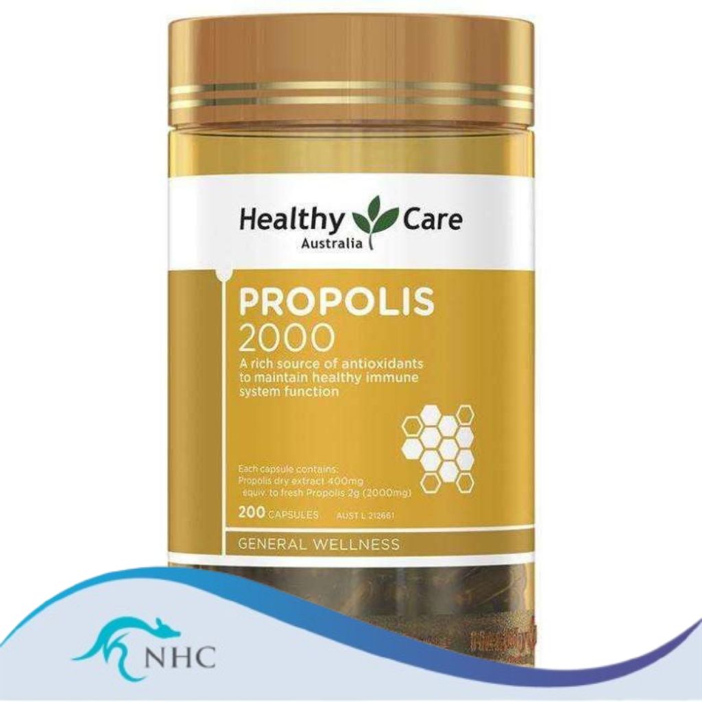 Healthy Care Propolis 2000mg 200 Capsules Exp 02/2026