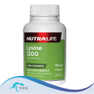 Nutra-Life Lysine 1200mg 60 Tablets Exp 28/09/2025