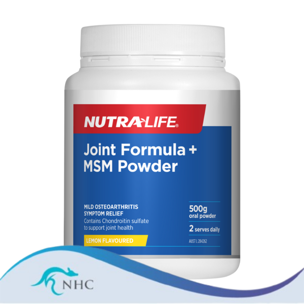Nutra-Life Joint Formula + MSM Lemon Powder 500g / 1kg Exp 16/03/2025 - 30/06/2025