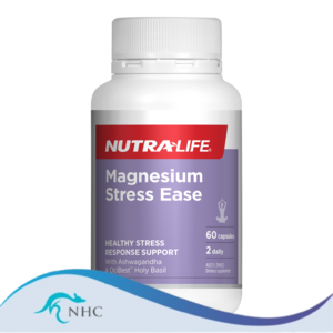 Nutra-Life Magnesium Stress Ease 60 Capsules Exp 30/04/2025