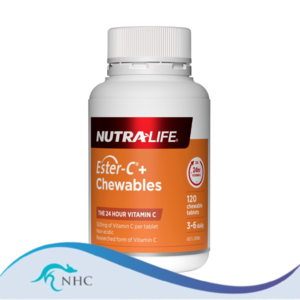 Nutra-Life Ester-C+ 500 chewable 120 tablets Exp 04/2024 - 10/09/2025