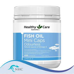 Healthy Care Fish Oil Mini Caps Odourless 400 Capsules Exp 01/2026