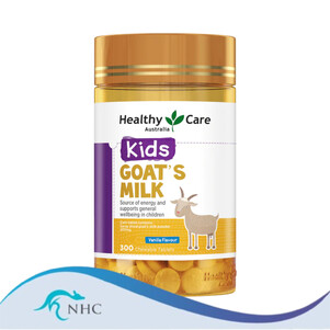 (PRE ORDER) Healthy Care Kids Goat Milk Vanilla Flavour 300 Chewable Tablets shelf life 2yrs
