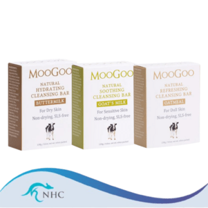 (PRE ORDER) Moogoo Natural Hydrating Cleansing Bar Buttermilk / Goatmilk / Oatmeal 130g shelf life 2yrs