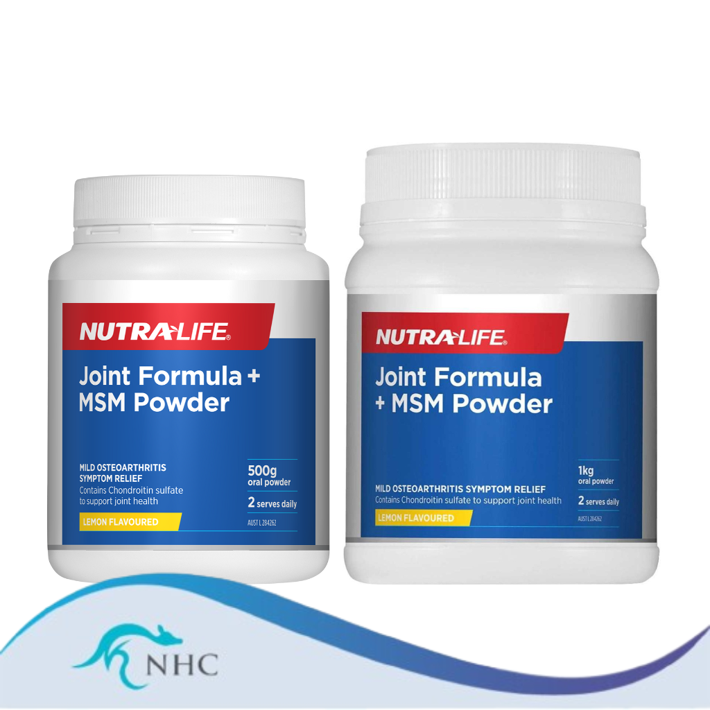 Nutra-Life Joint Formula + MSM Lemon Powder 500g / 1kg Exp 16/03/2025 - 30/06/2025