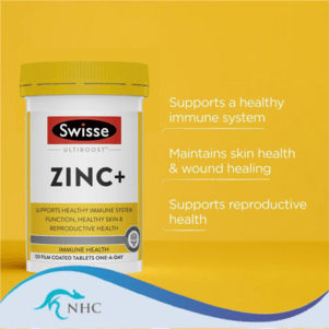 (PRE ORDER) Swisse Zinc+ 120 Tablets shelf life 2yrs