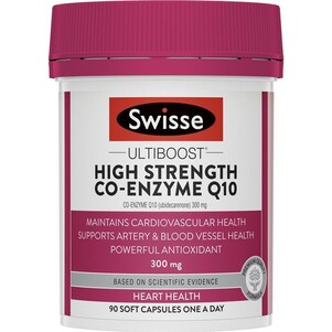 (PRE ORDER) Swisse High Strength CoQ10 300mg 90 Capsules shelf life 2yrs