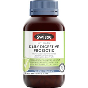 (PRE ORDER) Swisse Ultibiotic Daily Digestive Probiotic 90 Capsules shelf life 2yrs