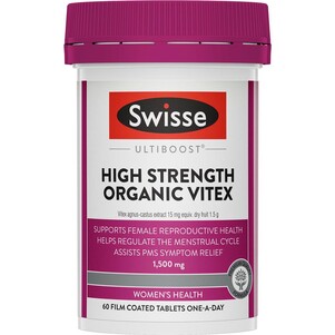 (PRE ORDER) Swisse Organic Vitex 1500mg 60 Tablets shelf life 2yrs