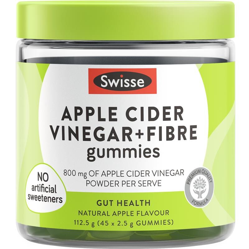 [PRE-ORDER] STRAIGHT FROM AUSTRALIA - Swisse Apple Cider Vinegar & Fibre Gummies 45 Pack