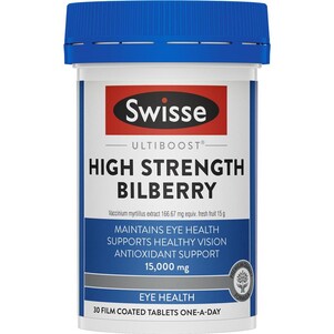 (PRE ORDER) Swisse Ultiboost Bilberry 30 Tablets shelf life 2yrs