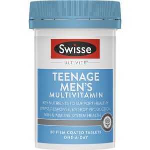 (PRE ORDER) Swisse Teenage Ultivite Men's Multivitamin 60 Tablets shelf life 2yrs