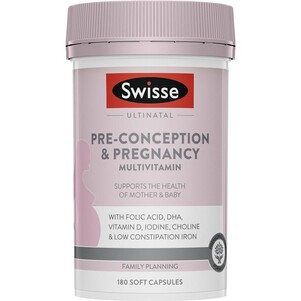 (PRE ORDER) Swisse Ultinatal Pre Conception & Pregnancy 180 Capsules shelf life 2yrs